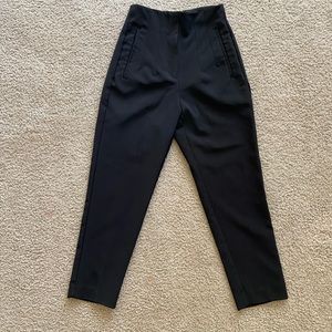 black zara business slacks